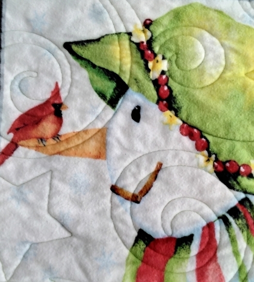 Winter Holidays Quilt / Crib /Lap/Floor - Picture 6 of 9